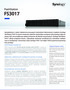 FlashStation FS3017. Zadziwiająca wydajność. Najważniejsze cechy. Opłacalne, ujednolicone rozwiązanie pamięci masowej. Kompleksowa ochrona danych