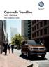 Samochody Użytkowe Caravelle Trendline NEW EDITION. Rok modelowy 2016
