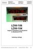 LDW-106, LDW104 Wagowe wyświetlacze przemysłowe. Instrukcja obsługi