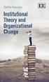 Institutional Theories and Organizational Sociology