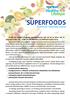 SUPERFOODS. Żywność nadzwyczajna