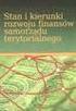 Stan i kierunki rozwoju finansów samorządu terytorialnego
