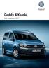 Samochody Użytkowe. Caddy 4 Kombi. Rok modelowy 2017