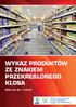 Wykaz Produktów ze znakiem Przekreslonego Kłosa