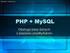 MYSQL I PHP JAKO NARZĘDZIA DO TWORZENIA BAZ DANYCH DOSTĘPNYCH W INTERNECIE