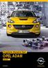 Oryginalne Akcesoria OPEL ADAM. Luty