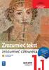 Zrozumieć tekst. zrozumieć człowieka. Język polski. Podręcznik. online LICEUM TECHNIKUM. Język polski. w ćwiczeniach. zakres podstawowy i rozszerzony