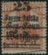 Podwójne nadruki na znaczkach wydania PP/GGW z 5. grudnia 1918 i 15. stycznia 1919 r. ( Fi 6 16 )