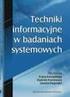 Techniki informacyjne dla wnioskowania oraz generowania, reprezentacji i zarządzania wiedzą