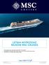 LETNIA WYPRZEDAŻ REJSÓW MSC CRUISES