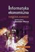 Informatyka ekonomiczna : podręcznik akademicki / red. nauk. Stanisław Wrycza ; aut. Stanisław Wrycza [et al.]. Warszawa, Spis treści.
