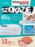 12,99. 49,99 1 SZT. KOŁDRA LULEA wym. 155 x 200 cm wypełnienie: włókna silikonowe HCS 220 g/m³ 1 KG. od czwartku do wtorku