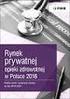 Rynek prywatnej opieki zdrowotnej w Polsce Prognozy rozwoju na lata