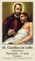 Saint Camillus. The Voice from. Treasures From Our Tradition. Third Sunday in Ordinary Time January 22, Administrator Rev. Pawel Furdzik, OCD