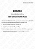 ERRATA. do wideodomofonu VDP-29A3 SATURN PLUS. Wejherowo,