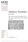 Antykwa Toruńska. wer Autor czcionek: Zygfryd Gardzielewski, Toruń Autor fontów: Janusz Marian Nowacki, Grudziądz Lipiec 2004
