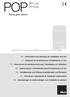 POP PP7124 PP7224. Swing gate opener. EN - Instructions and warnings for installation and use