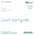 Quick start guide. Philips GoGear MP3 player SA3MXX02 SA3MXX04 SA3MXX08. Quick start guide Snelstartgids Skrócona instrukcja obsługi Snabbstartguide