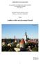 Analiza rynku turystycznego Estonii