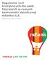Regulamin kart kredytowych dla osób fizycznych w ramach bankowości detalicznej mbanku S.A. Obowiązuje od