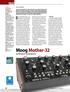 Moog Mother-32. Osoby zarządzające firmą a dodać TEST. syntezator analogowy