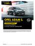 OPEL ADAM S ZŁ AKTUALNA PROMOCJA PROMOCYJNY RABAT. Cena katalogowa zł Promocyjny Opel Kredyt 4x25% lub 50/50