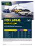 OPEL ADAM ZŁ AKTUALNA PROMOCJA PROMOCYJNY RABAT. Promocyjny rabat zł Promocyjny Opel Kredyt 4x25% lub 50/50