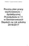 Roczny plan pracy wychowawczo dydaktycznej Przedszkola nr 11 w Siemianowicach Śląskich na rok szkolny 2016/2017