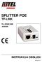 SPLITTER POE TP-LINK INSTRUKCJA OBSŁUGI TL-POE10R # wersja 1.0