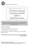 Evidence-Based Practice Profile (EBP 2 ) Questionnaire