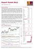 Raport Rynek Akcji. Sytuacja rynkowa. WIG w układzie dziennym. środa, 9 sierpnia 2017, 09:07