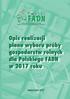 Opis realizacji planu wyboru próby gospodarstw rolnych dla Polskiego FADN w 2017 roku