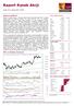 Raport Rynek Akcji. Sytuacja rynkowa. WIG w układzie dziennym. środa, 20 września 2017, 08:54