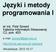 Języki i metody programowania I