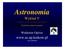 Astronomia. Wykład V.  > dla studentów. Waldemar Ogłoza. Wykład dla studentów geografii