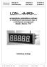 LDN-...-A-IRS-... przemysłowe wyświetlacze cyfrowe w obudowach naściennych typu A z interfejsem szeregowym RS485 / RS232 / TTY. Instrukcja obsługi