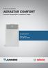 Pomoce projektowe AERASTAR COMFORT. Centrale wentylacyjne z odzyskiem ciepła. AerastarComfort. Zakres mocy od 6 kw do 14 kw
