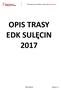 OPIS TRASY EDK SULĘCIN 2017