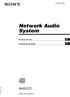 (1) Network Audio System. Bruksanvisning SE. Instrukcja obsługi PL NAS-CZ Sony Corporation