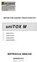 unitox M INSTRUKCJA OBSŁUGI DETEKTOR GAZÓW TOKSYCZNYCH KRAKÓW 2012 unitox M /E/D unitox M /E/D/S unitox M /PP/D unitox M /PP/D/S