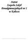 Statut Zespołu Szkół Ponadgimnazjalnych nr 1 w Kaliszu