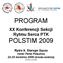 PROGRAM. XX Konferencji Sekcji Rytmu Serca PTK POLSTIM 2009