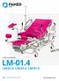 Łóżka porodowe LM-01.4 LM-01.0 LM-01.3 LM Produkt został wykonany z materiałów, o właściwościach antybakteryjnych.