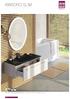 KWADRO SLIM NEW NOWOŚĆ. Kwadro Slim 80 1S white z umywalką szklaną Loka 80 black Kwadro Slim 80 1DR white with glass washbasin Loka 80 black