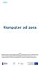 Zestaw komputerowy. 1. Jednostka centralna 2. Klawiatura 3. Monitor 4. Mysz. włącza komputer.