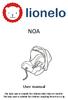 NOA. User manual. The baby seat is suitable for children older than 15 months. The baby seat is suitable for children weighing from 0 to 13 kg