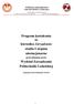 Program kształcenia. kierunku Zarządzanie studia I stopnia niestacjonarne. Wydział Zarządzania Politechniki Lubelskiej