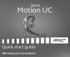 Jabra. Motion UC. Quick start guide