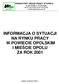 INFORMACJA O SYTUACJI NA RYNKU PRACY W POWIECIE OPOLSKIM I MIEŚCIE OPOLU ZA ROK 2001