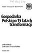 Gospodarka Polski po 15 latach transformacji